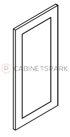 Forevermark AX-EPB24D Base End Decorative Door | Xterra Blue Shaker