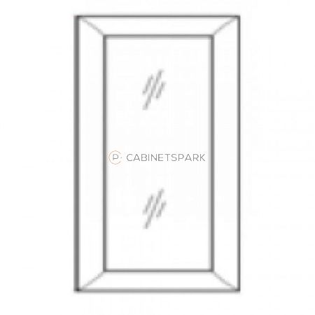 Forevermark AB-W1542GD Wall Cabinet Glass Door | Lait Grey Shaker