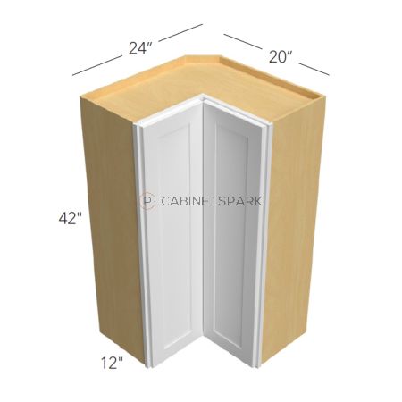 Fabuwood LK-WPC2442 Wall Pie Cut Corner Cabinet | Luna Kona