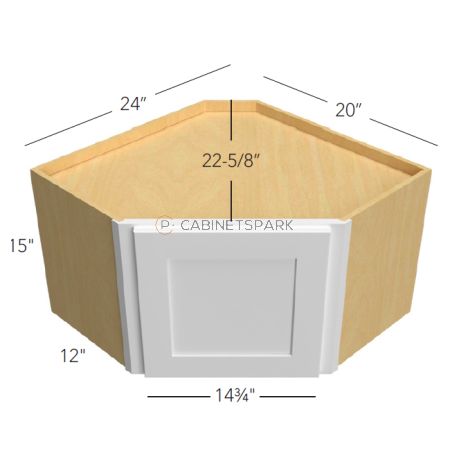 Fabuwood FK-WDC2415 Wall Diagonal Corner Cabinet | Fusion Kona