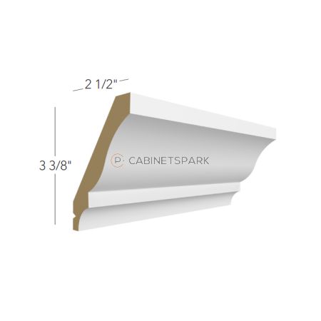 Fabuwood GF-CM-6 Large Crown Molding | Galaxy Frost