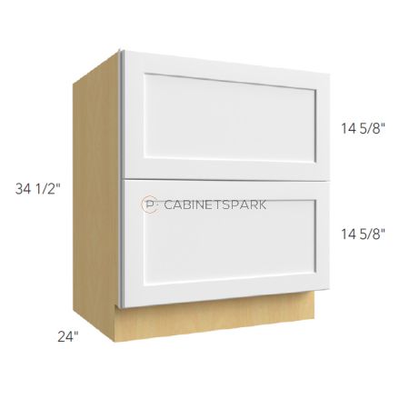 Fabuwood FO-DB36-2 Drawer Pack Base Cabinet | Fusion Oyster