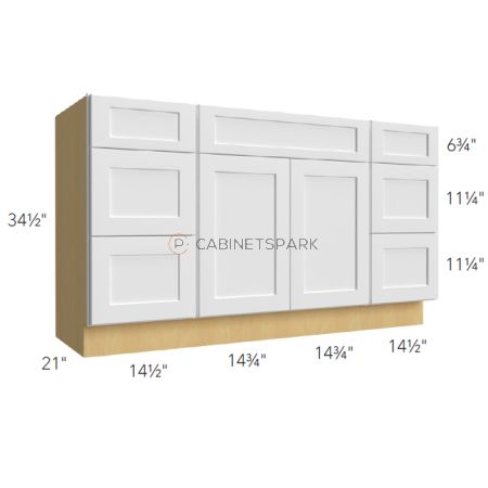 Fabuwood LK-VSD60 Bathroom Sink Vanity Combo Cabinet | Luna Kona