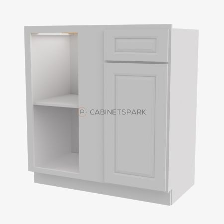 Forevermark GW-BBLC45/48-42"W Base Blind Corner Cabinet | Gramercy White