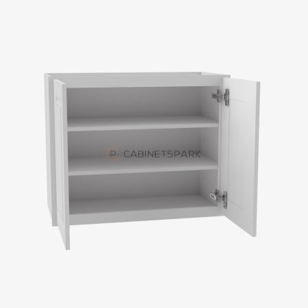 Forevermark GW-W3630B Double Door Wall Cabinet | Gramercy White