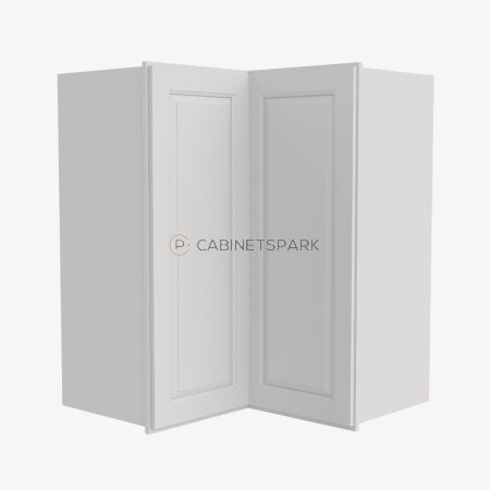 Forevermark GW-WSQ2436 Easy Reach Wall Corner Cabinet | Gramercy White