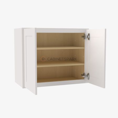 Forevermark VW-W3342B Double Door Wall Cabinet | Vista White Shaker