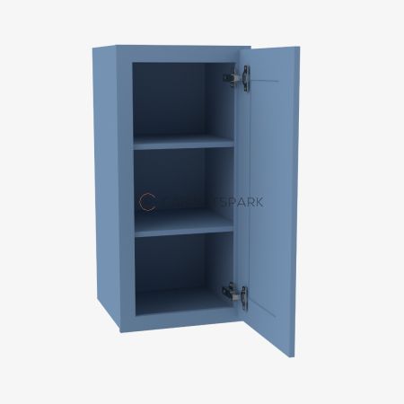 Forevermark AX-W1842 Single Door Wall Cabinet | Xterra Blue Shaker