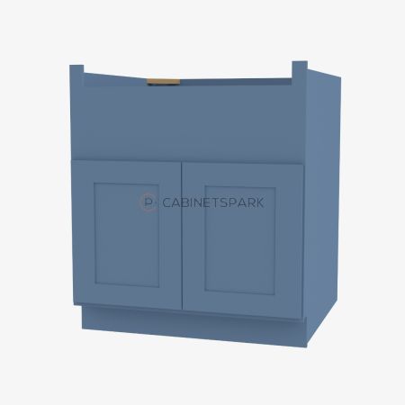 Forevermark AX-FSB36B Farm Sink Base Cabinet | Xterra Blue Shaker