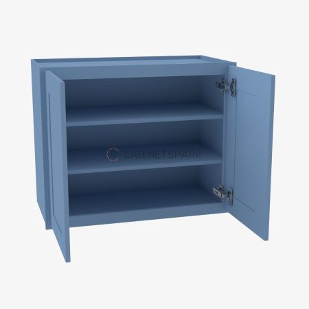 Forevermark AX-W3630B Double Door Wall Cabinet | Xterra Blue Shaker