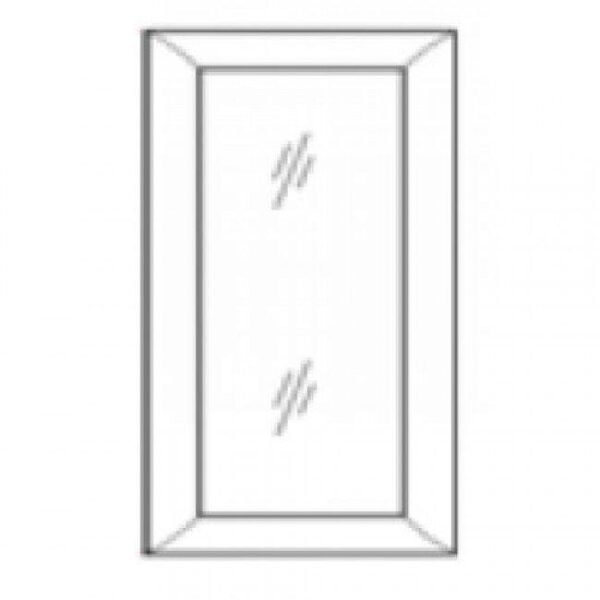 Forevermark-TQ-W3642BGD-Wall-Glass-Door-with-No-Mullion-and-with-Clear-Glass-TSG-Forevermark-Townplace-Crema-Cream-17-23-Inch-Cabinet-2