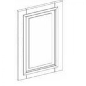 AR-EPWP2496D Decorative Wall End Door | TSG RTA Woodland Brown Shaker