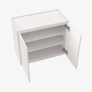 PW-W2736B Double Door 27 Inch Wall Cabinet | Petit White