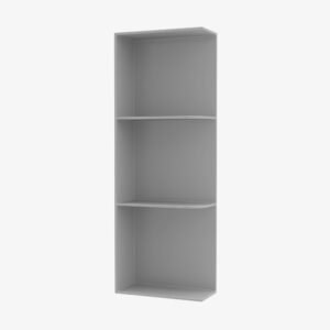 AB-WES542 Wall End Shelf with Open Shelves | TSG RTA Lait Grey Shaker