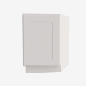 AW-BTC12R Single Door Cabinets 12 Inch Base Base Transitional Cabinet Right | RTA White Shaker