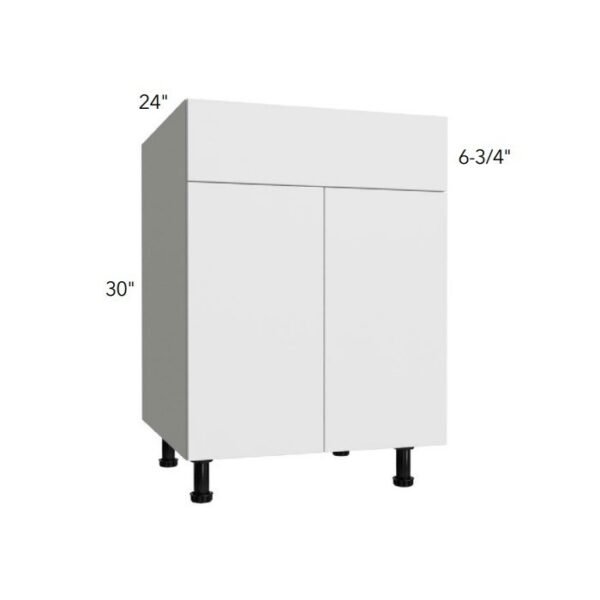 Fabuwood Kitchen Cabinet Illume Series ICBG-B36 Illume Catalina Bianco Gloss Trash Can Tray