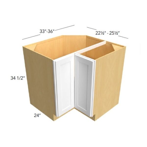 Fabuwood Cabinetry QDF-ERB36 Quest Discovery Frost Corner Cabinets Fabuwood Kitchen Cabinet Quest Series QDF-ERB36 Quest Discovery Frost Corner Cabinets