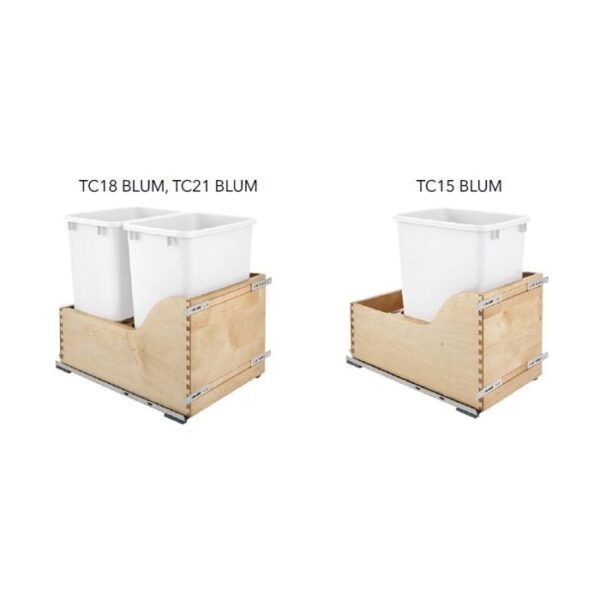 Fabuwood Kitchen Cabinet Value Series VPHF-TC21 Blum Value Premium Hallmark Frost Trash Cans