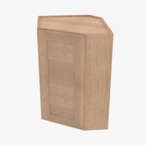 AH-WDC2430 Single Door Cabinets 24 Inch Wall Diagonal Corner Cabinet | Homestead OAK Shaker