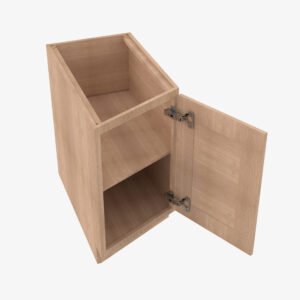 PH-BTC12R Single Door Cabinets 12 Inch Base Base Transitional Cabinet Right | Petit OAK