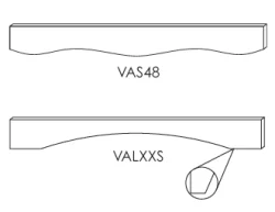 CZ-VAD3612 Arch Panel Valance | TSG RTA Cullian Chanpagne